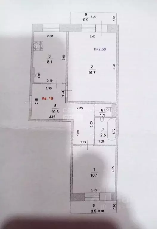 2-к кв. Марий Эл, Йошкар-Ола городской округ, с. Семеновка ул. ... - Фото 1