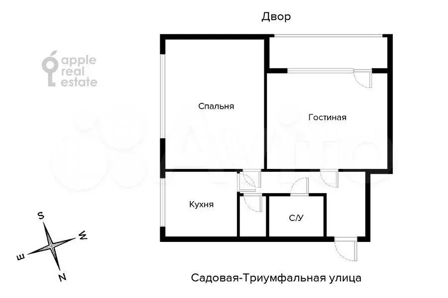 2-к. квартира, 60 м, 5/17 эт. - Фото 0