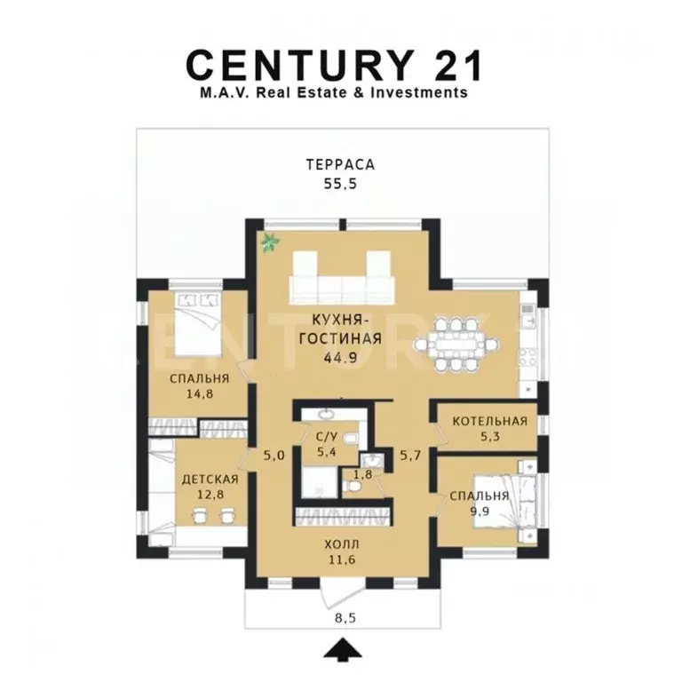 Дом в Ленинградская область, Всеволожский район, Лесколовское с/пос, ... - Фото 2