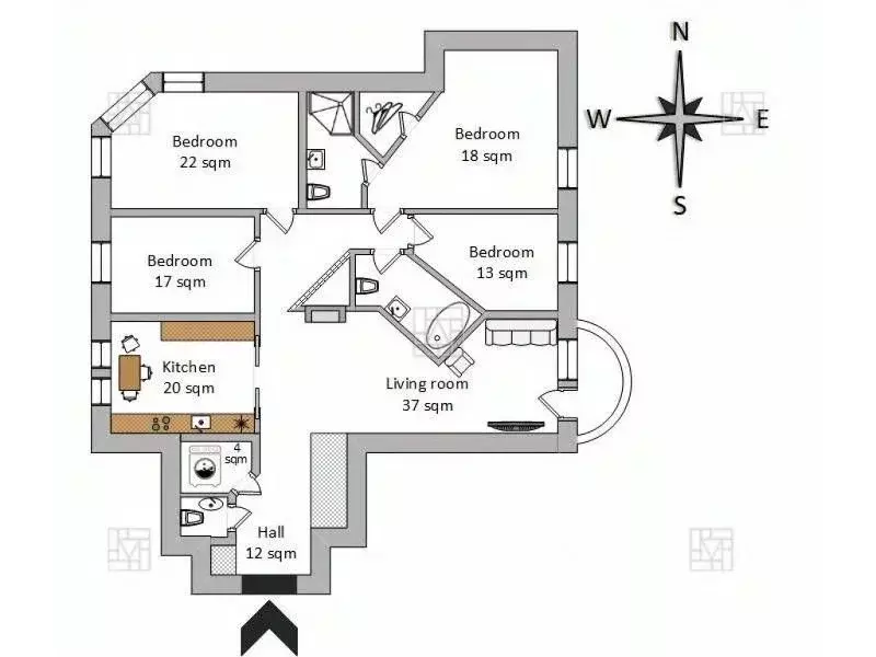 5-к кв. Москва Трубниковский пер., 13С1 (200.0 м) - Фото 2
