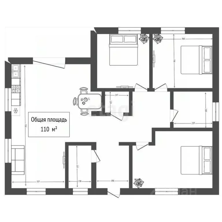 Дом в Новосибирская область, Мошковский район, пос. Октябрьский пер. ... - Фото 2