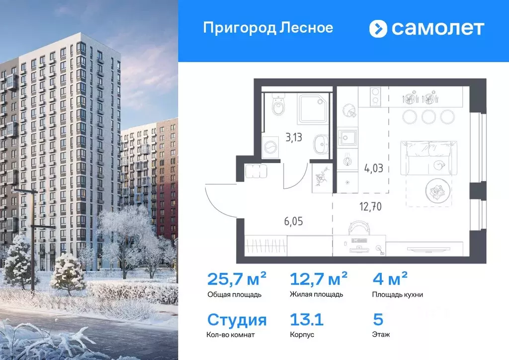 Студия Московская область, Ленинский городской округ, Мисайлово пгт ... - Фото 1