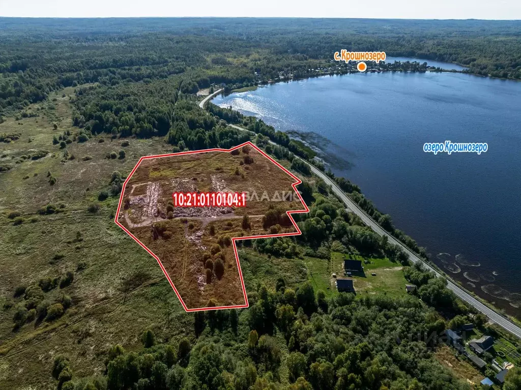 Участок в Карелия, Пряжинский район, с. Крошнозеро  (404.53 сот.) - Фото 1