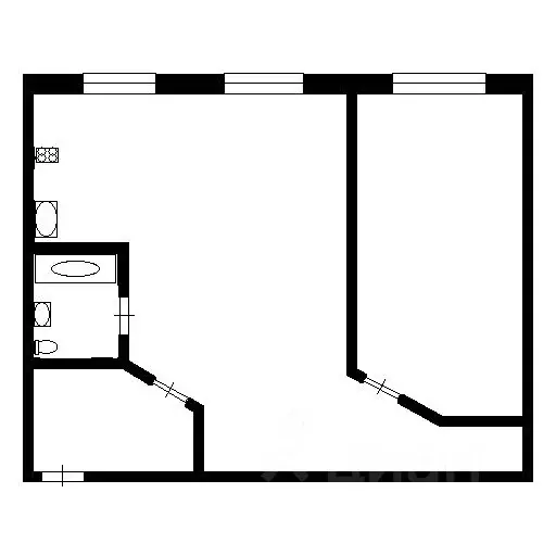 2-к кв. Татарстан, Казань Чистопольская ул., 20б (57.0 м) - Фото 1