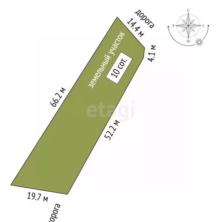 Участок в Севастополь ш. Фиолентовское (10.0 сот.) - Фото 2