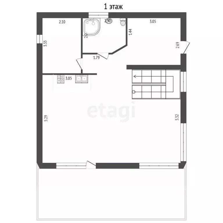 Дом в Ставропольский край, Минераловодский муниципальный округ, пос. ... - Фото 2