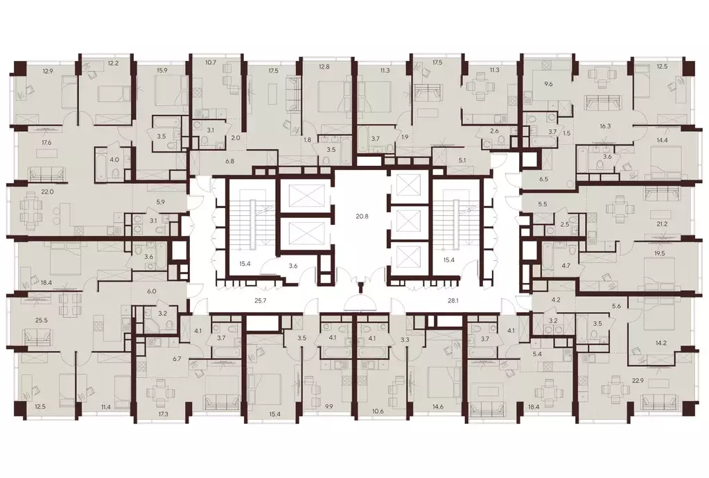 3-к кв. Москва Инди Тауэрс жилой комплекс (80.6 м) - Фото 2