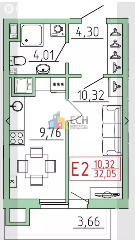 Квартира-студия: Тула, улица Карпова, 98к3 (30 м) - Фото 0