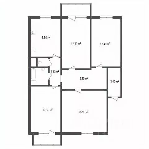 4-к кв. Красноярский край, Красноярск Ястынская ул., 2А (83.7 м) - Фото 1
