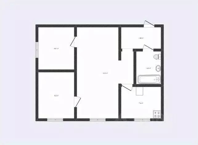 3-к кв. Смоленская область, Сафоново ул. Свободы, 5 (40.5 м) - Фото 2