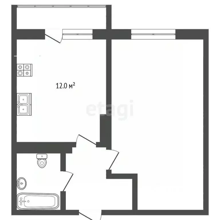 1-к кв. Ярославская область, Ярославль ул. Ползунова, 4 (38.0 м) - Фото 2