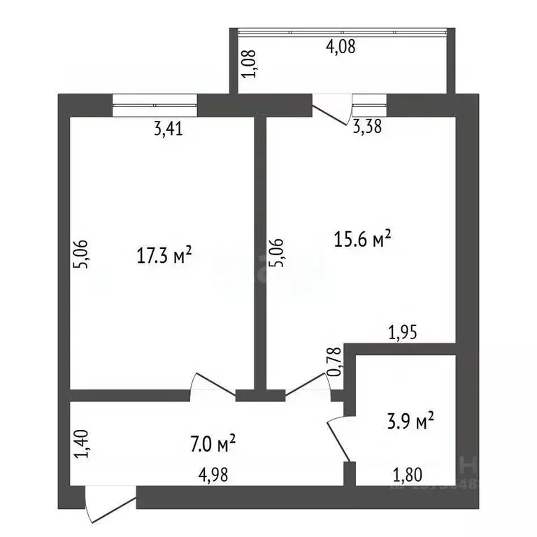 1-к кв. Амурская область, Благовещенск Артиллерийская ул., 35 (45.1 м) - Фото 1