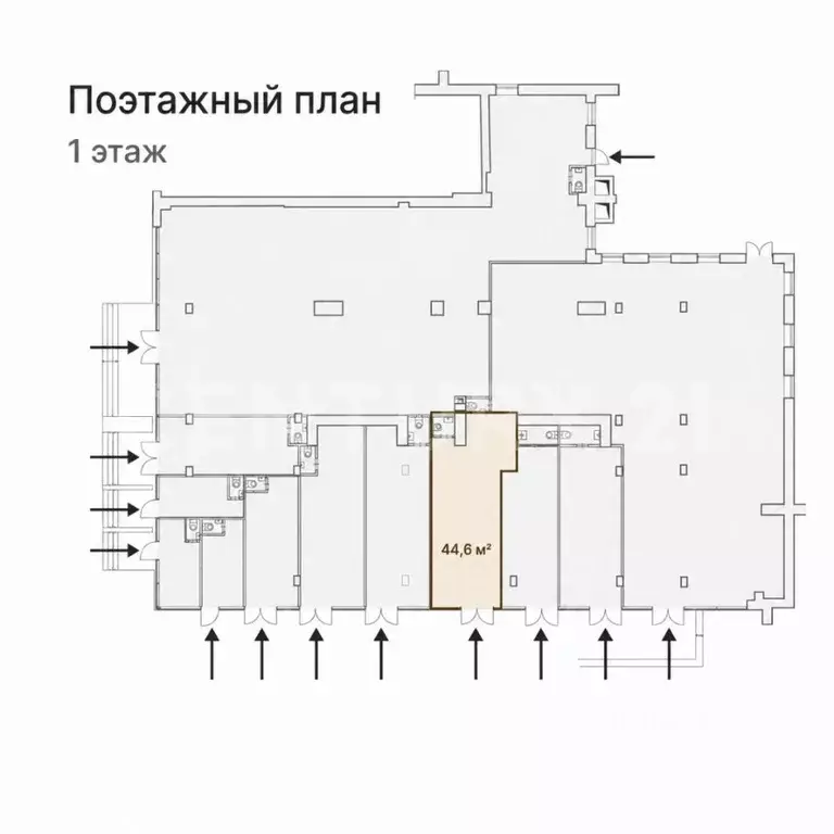Помещение свободного назначения в Москва Бутырская ул., 4 (45 м) - Фото 2