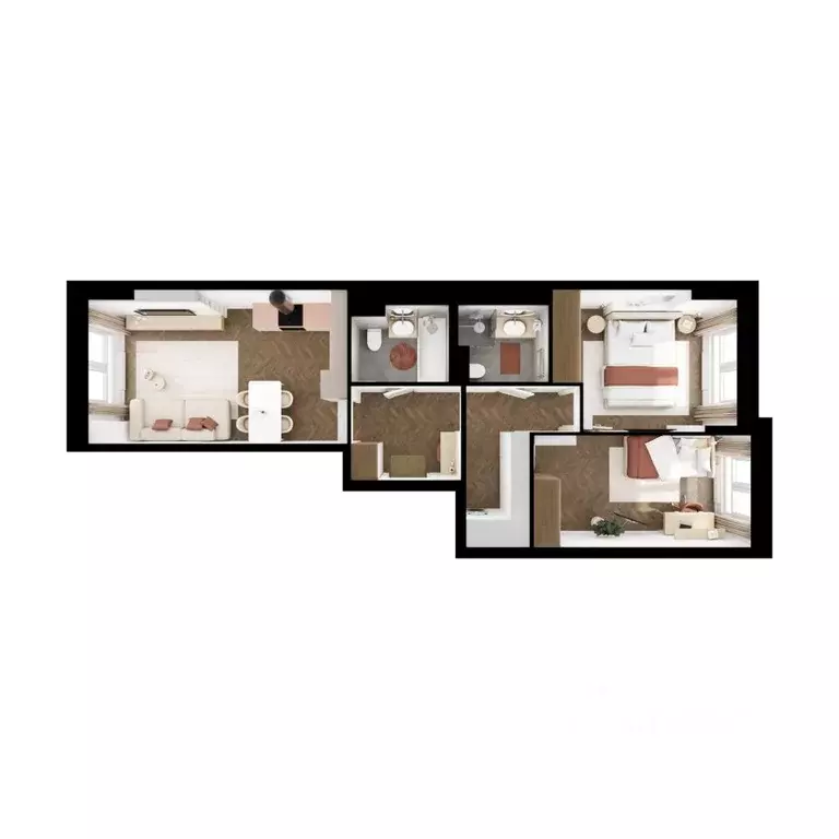 2-к кв. Московская область, Ленинский городской округ, Боброво пгт ... - Фото 2