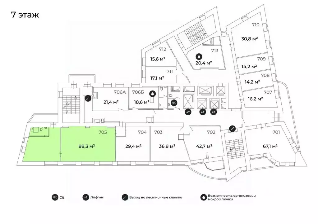 Офис в Пермский край, Пермь ул. Куйбышева, 50 (88 м) - Фото 2