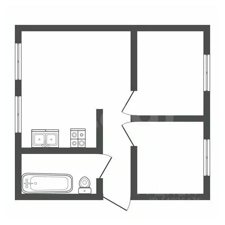 3-к кв. Владимирская область, Ковров пер. Чкалова, 3 (51.1 м) - Фото 2