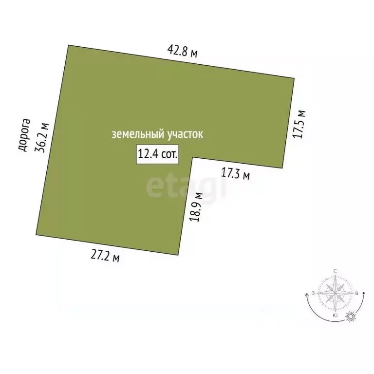 Участок в Вологодская область, пос. Непотягово ул. Мира (12.42 сот.) - Фото 2