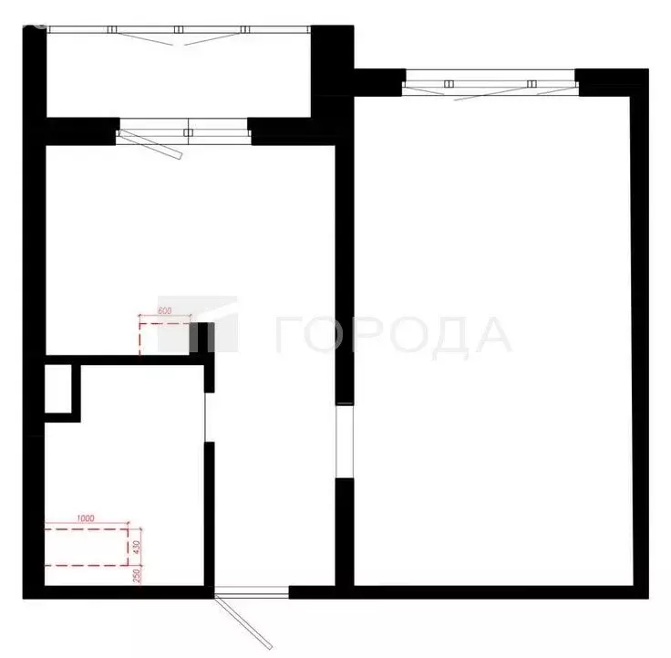 1-комнатная квартира: Барнаул, улица имени В.Т. Христенко, 8 (36 м) - Фото 0