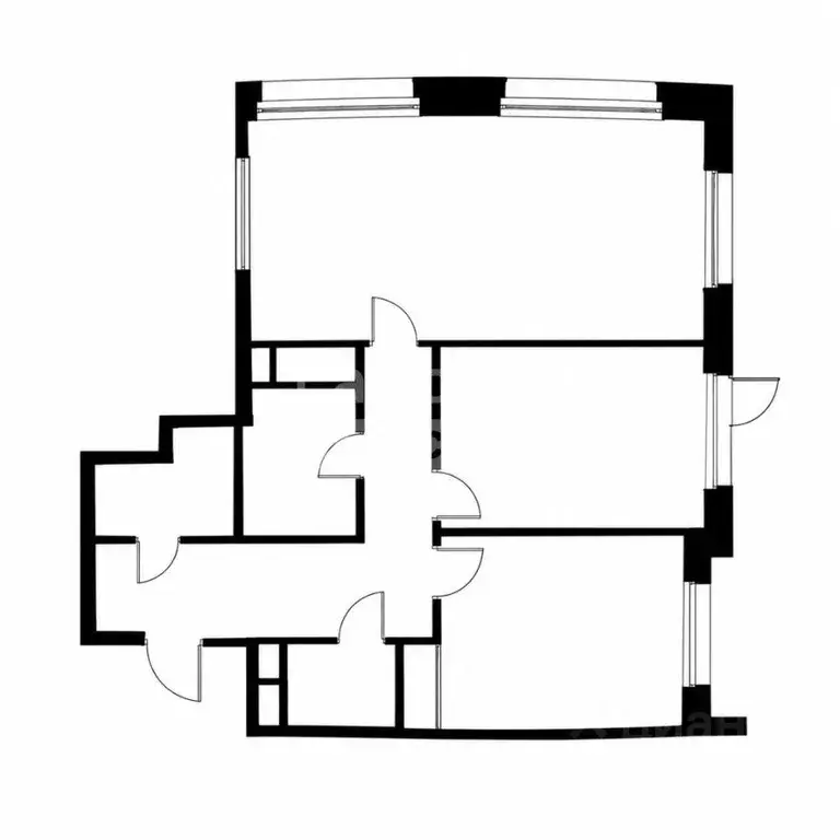 Квартира, 3 комнаты, 65.76 м - Фото 1
