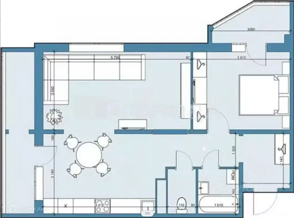 2-к кв. Алтайский край, Барнаул Взлетная ул., 109 (53.0 м) - Фото 1