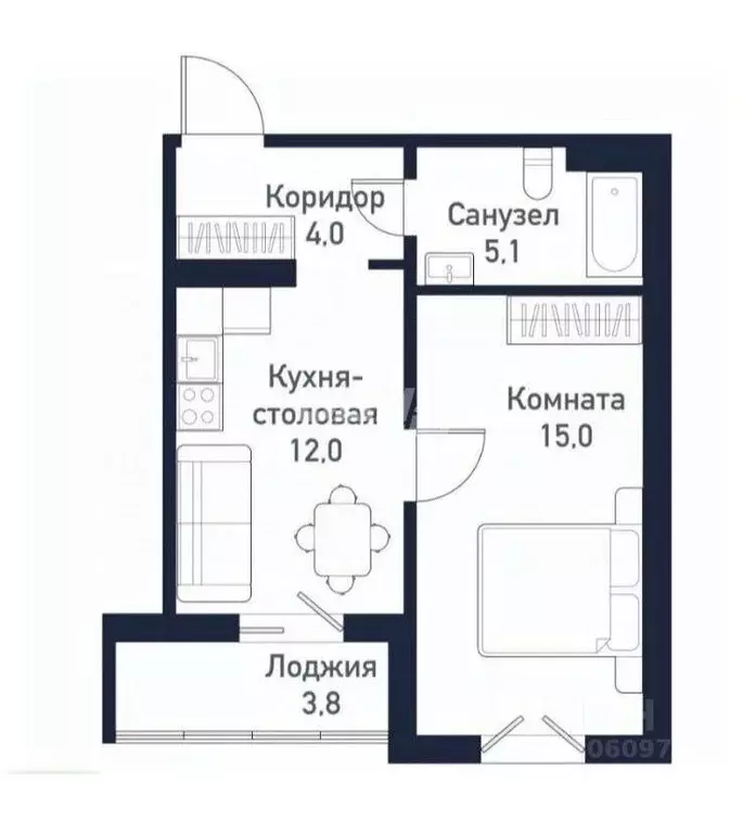 1-к кв. Челябинская область, Челябинск пос. Пригородный, ул. Ласковая, ... - Фото 1