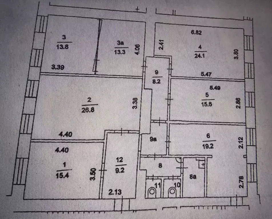 Офис в Москва 2-й Смоленский пер., 1/4 (158 м) - Фото 2