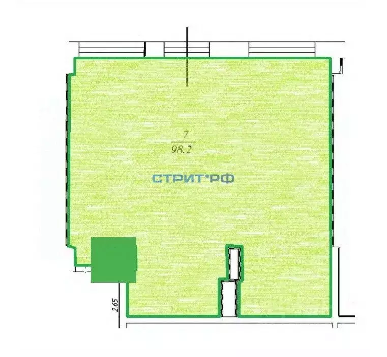 Торговая площадь в Москва Сколковское ш., 40к3 (98 м) - Фото 1