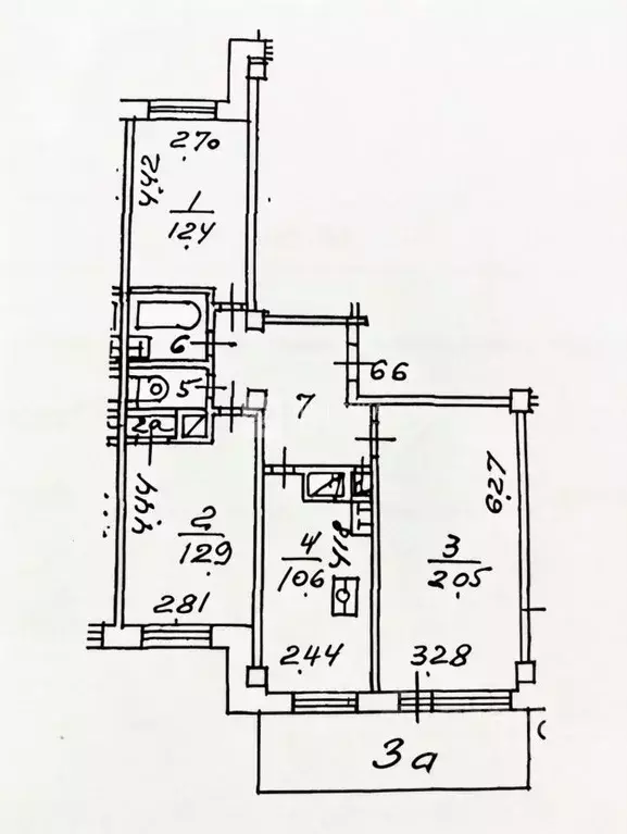 3-к кв. Москва Фестивальная ул., 18 (73.6 м) - Фото 2