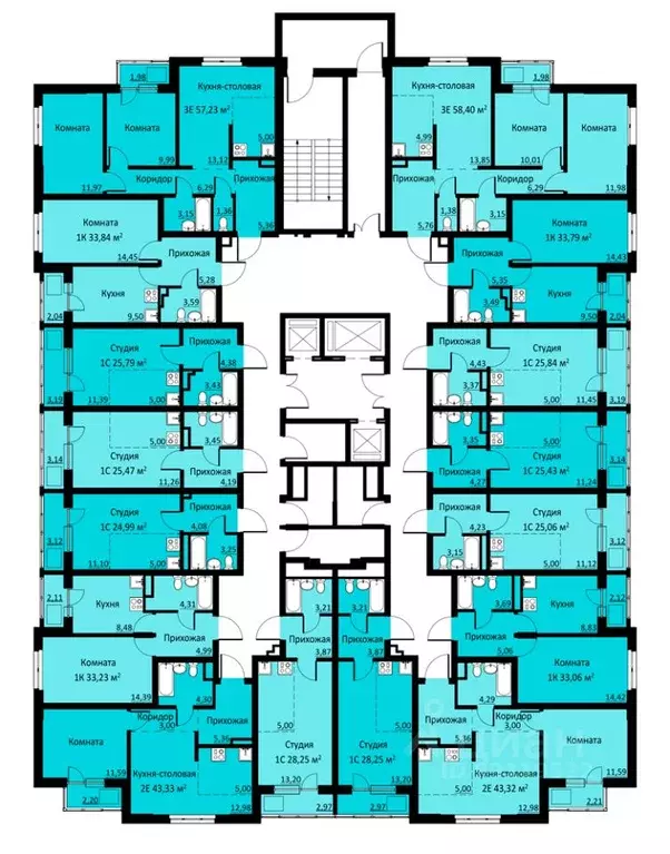 3-к кв. Пермский край, д. Кондратово ул. Водопроводная, 6/1 (57.23 м) - Фото 1
