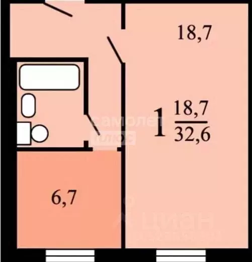 1-к кв. Москва 2-я Пугачевская ул., 8К5 (32.9 м) - Фото 2