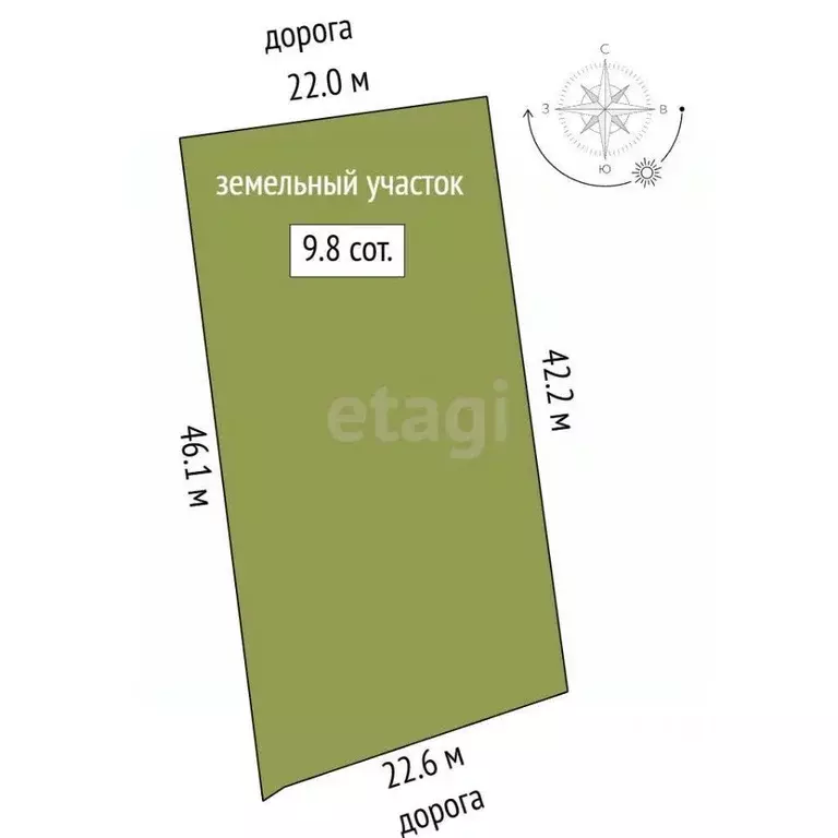 Участок в Свердловская область, Верхняя Пышма  (9.8 сот.) - Фото 2