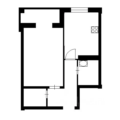 1-к кв. Нижегородская область, Кстово просп. Капитана Рачкова, 1 (37.9 ... - Фото 1