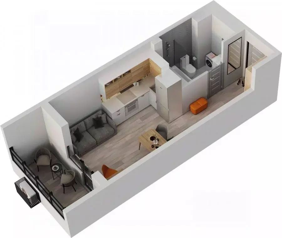 1-к кв. Татарстан, Альметьевск просп. Строителей, 70Б (26.9 м) - Фото 1