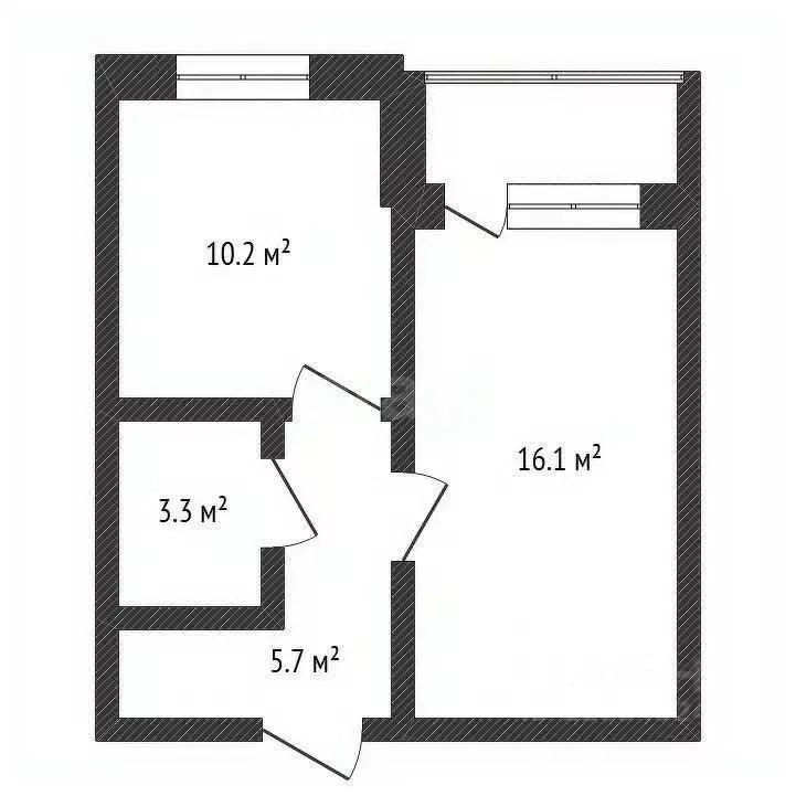 1-к кв. Нижегородская область, Бор Красногорка мкр, ул. Красногорка, ... - Фото 1