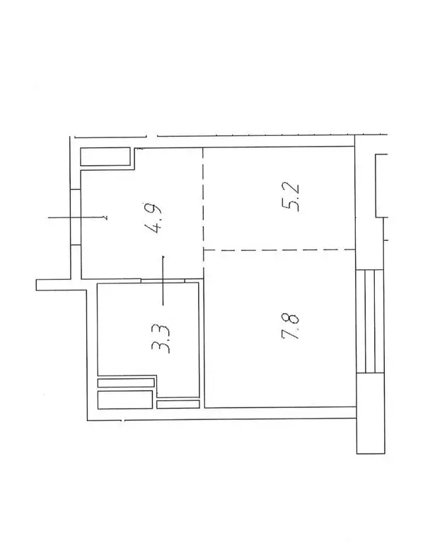 Квартира-студия: посёлок городского типа Заречье, Луговая улица, 3 ... - Фото 1