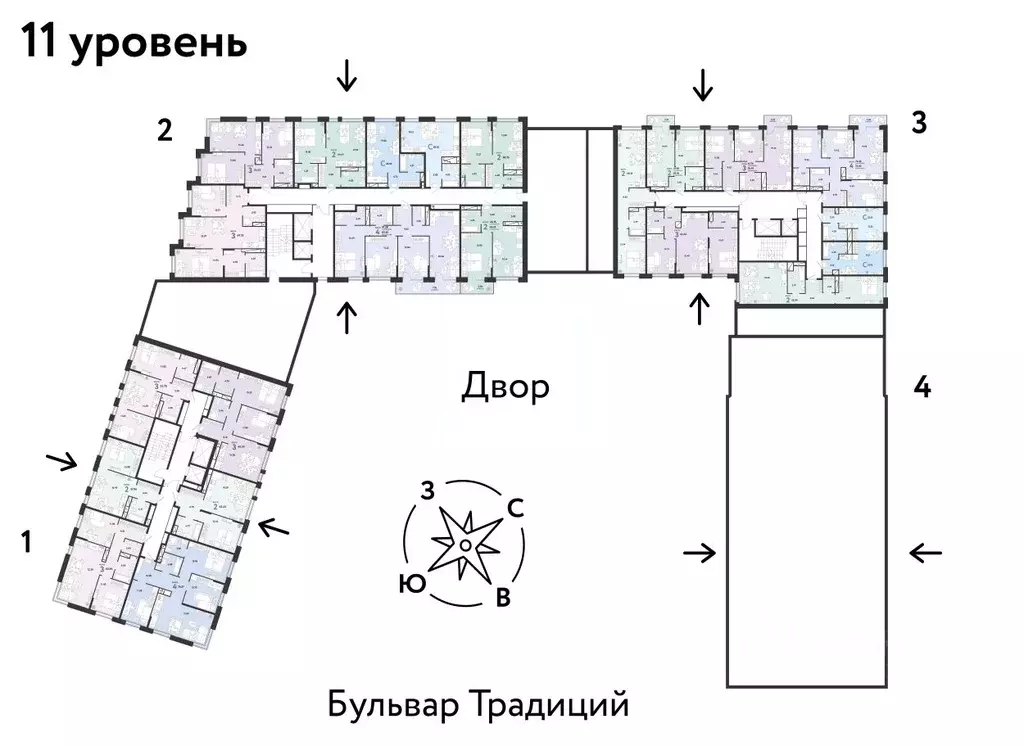 3-к кв. Тюменская область, Тюмень ул. Новоселов, 98 (61.74 м) - Фото 2