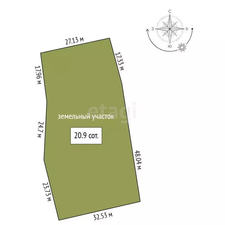 Дом в деревня Большие Ярки, улица Санникова (55.1 м) - Фото 1