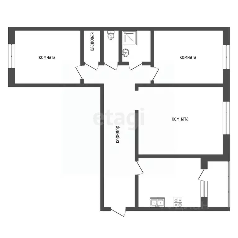 3-к кв. Ставропольский край, Ессентуки ул. Ермолова (70.5 м) - Фото 1