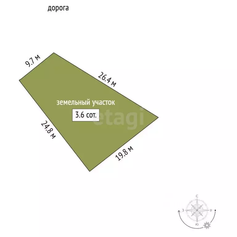 Участок в Севастополь Гераклея-2 СНТ,  (3.6 сот.) - Фото 1