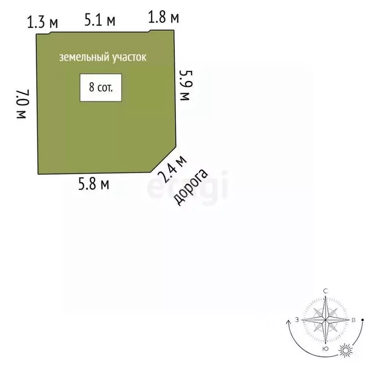 Участок в Хабаровский край, Комсомольский район, Галичное СНТ ул. ... - Фото 1