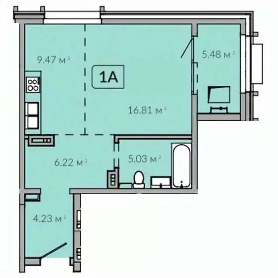 1-к кв. Иркутская область, Иркутск Байкальская ул., 91 (46.78 м) - Фото 0
