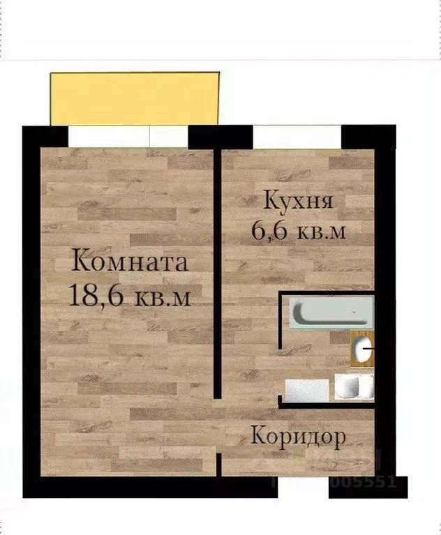 1-к кв. Самарская область, Чапаевск ул. Дзержинского, 16 (30.6 м) - Фото 2