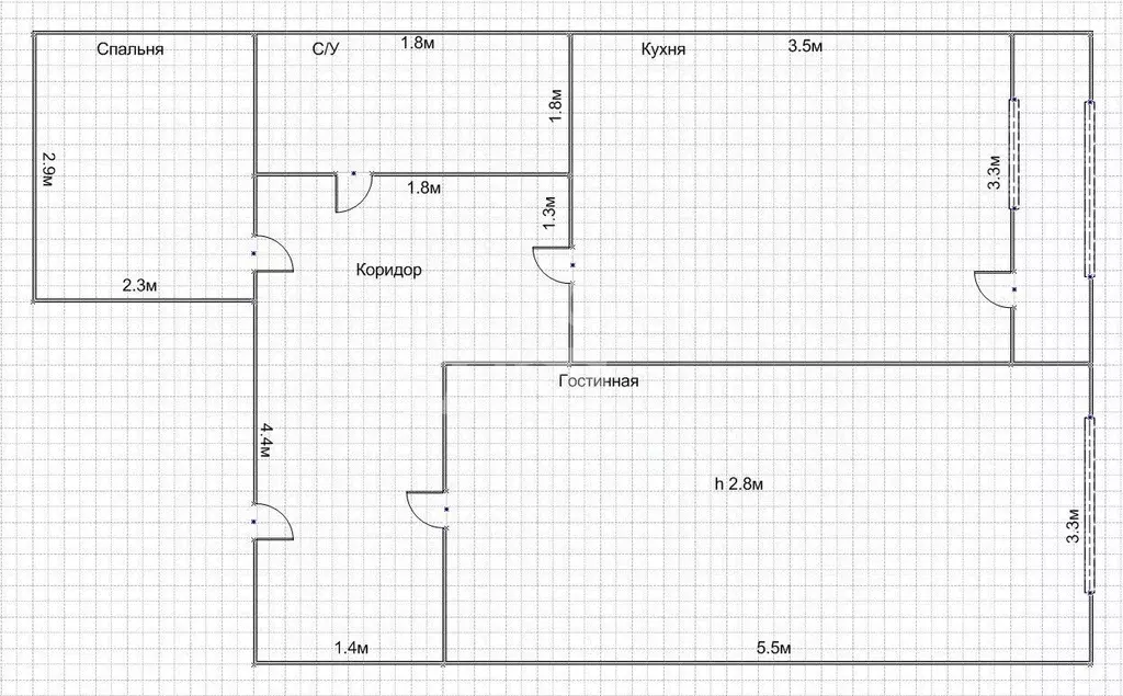 2-к кв. Дагестан, Дербент ул. Пушкина, 8 (50.0 м) - Фото 1