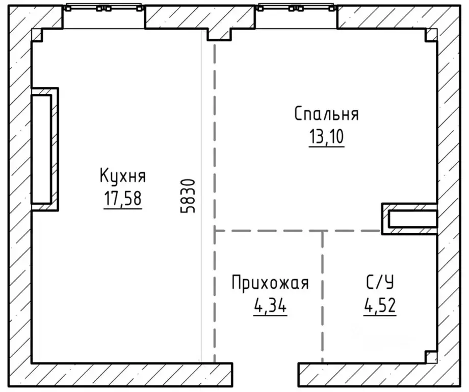 1-к кв. Кабардино-Балкария, Нальчик ул. Байсултанова (41.0 м) - Фото 2