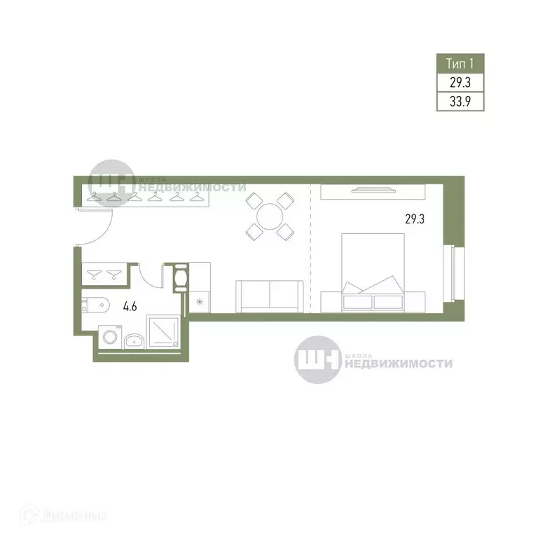 Продаётся 1-к квартира, 33.9 м - Фото 0