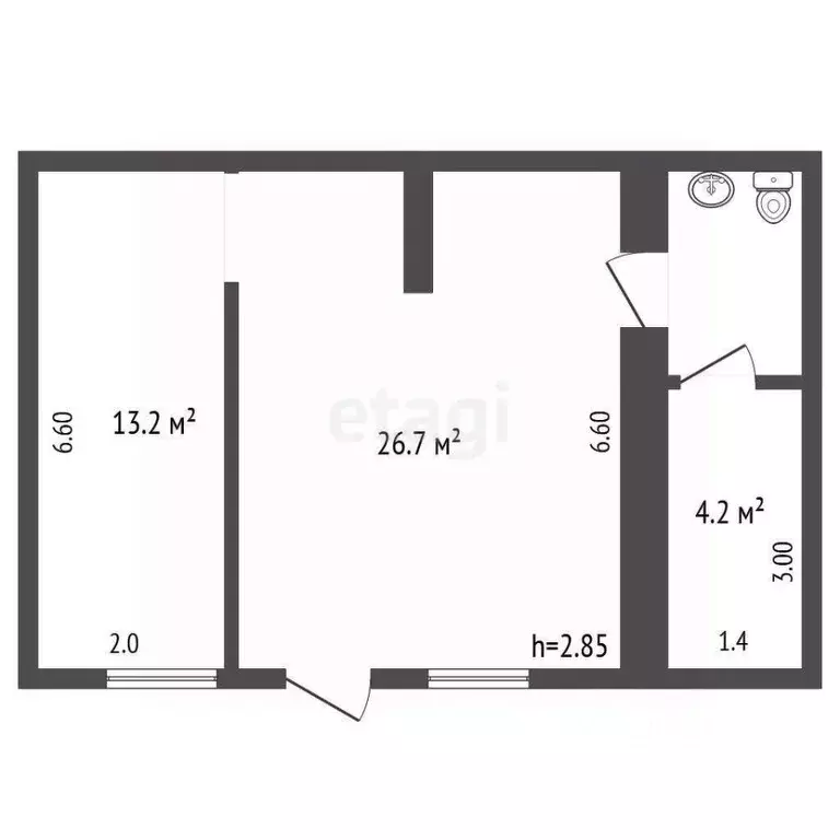 Торговая площадь в Крым, Белогорск ул. Луначарского, 24 (46 м) - Фото 1