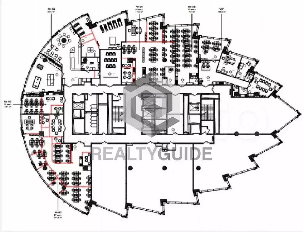 150 м2 Бизнес центр  DM tower  A - Фото 0