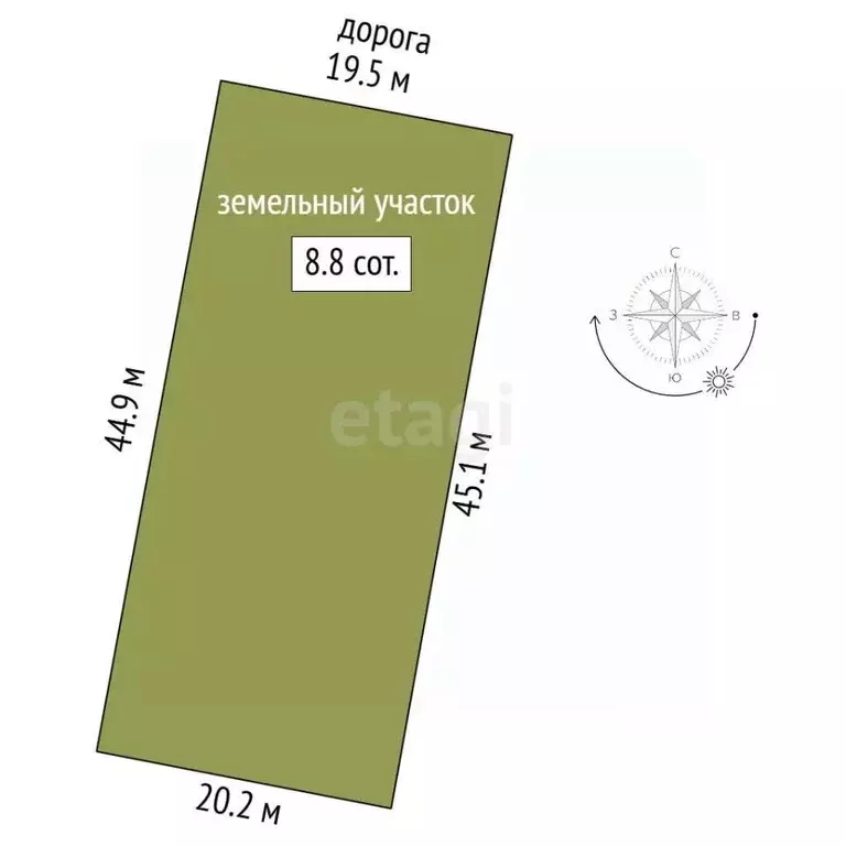 Участок в Саха (Якутия), Якутск  (8.83 сот.) - Фото 2