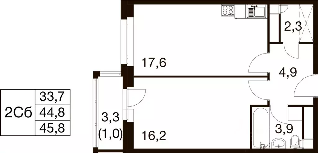 1-к кв. Московская область, Балашиха Гагарина мкр, ул. Проектная, 4 ... - Фото 1