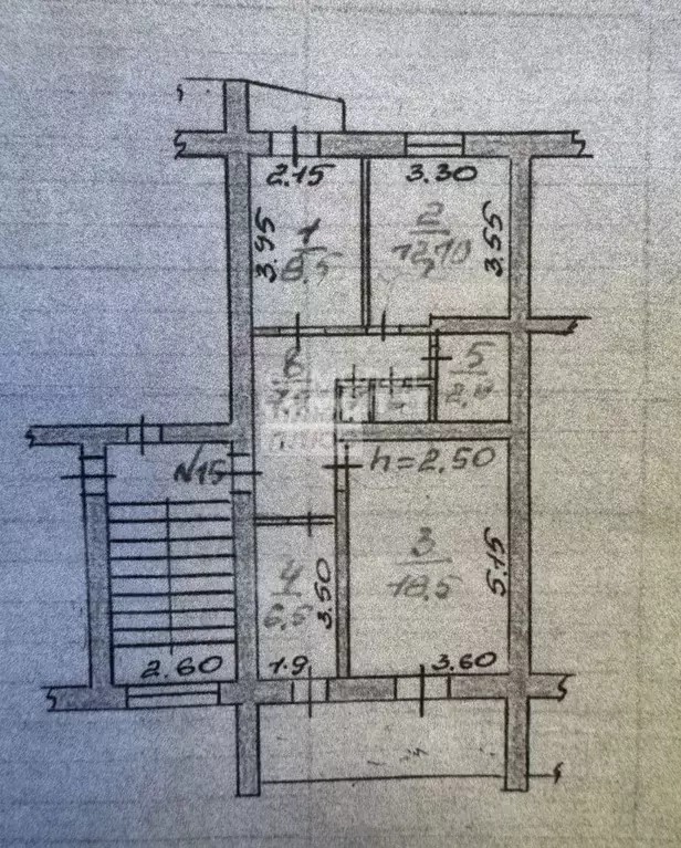 3-к кв. Дагестан, Дербент ул. Сальмана, 49 (59.0 м) - Фото 2